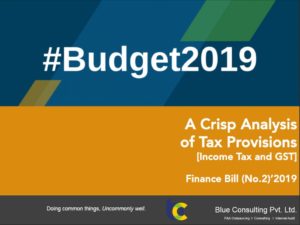 Finance Bill 2019 A Crisp Analysis of Tax Provisions by Blue